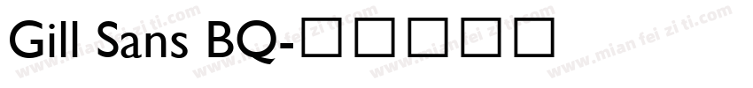 Gill Sans BQ字体转换